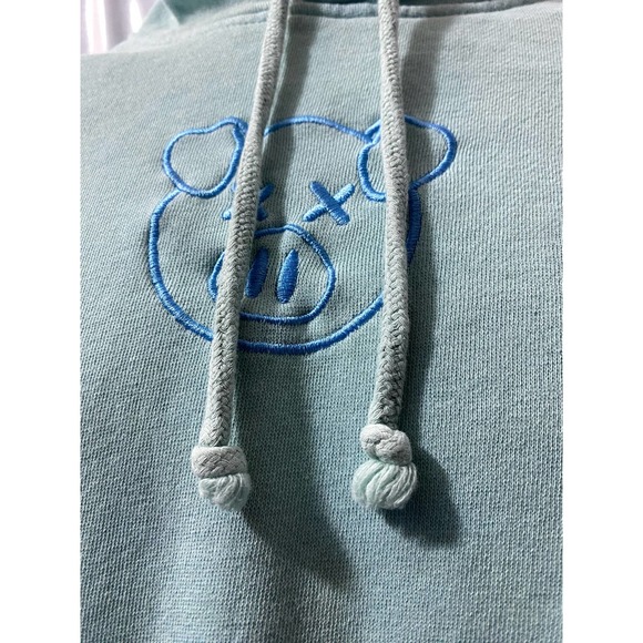 Shane Dawson Seafoam Green Pig Hoodie size Small SHANE DAWSON PIG HOODIE - Picture 5 of 9